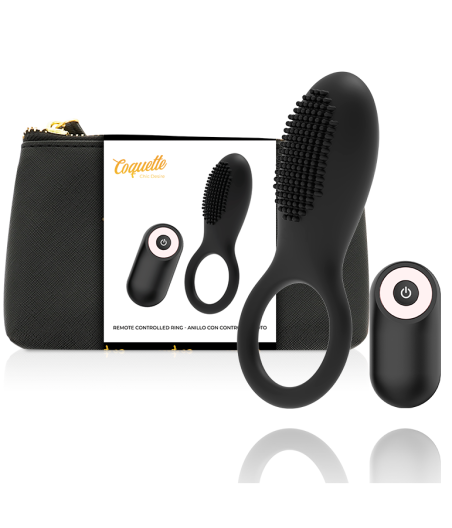 COQUETTE CHIC DESIRE - COCKRING FERNBEDIENUNG WIEDERAUFLADBAR SCHWARZ/GOLD