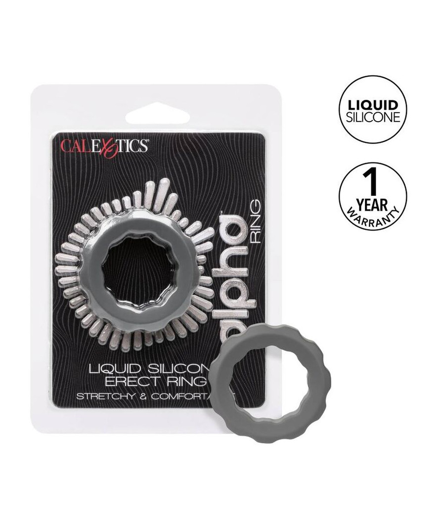 CALEXOTICS - BAGUE ALPHA ERECT GRIS