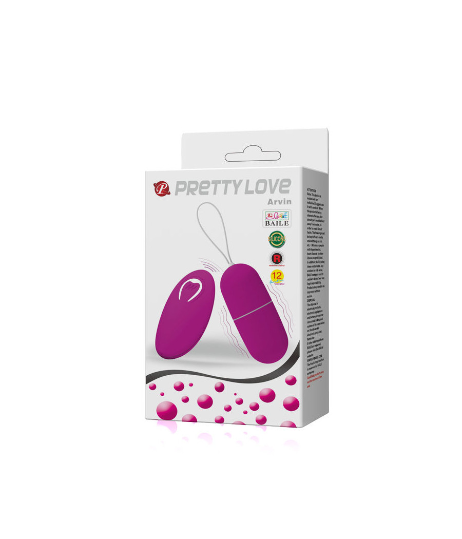 PRETTY LOVE - VIBRATING EGG ARVIN REMOTE CONTROL 12V