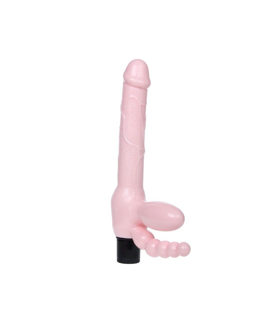 BAILE - TPR ROPELESS HARNESS WITH VIBRATION AND ANAL STIMULATION 25.4 CM