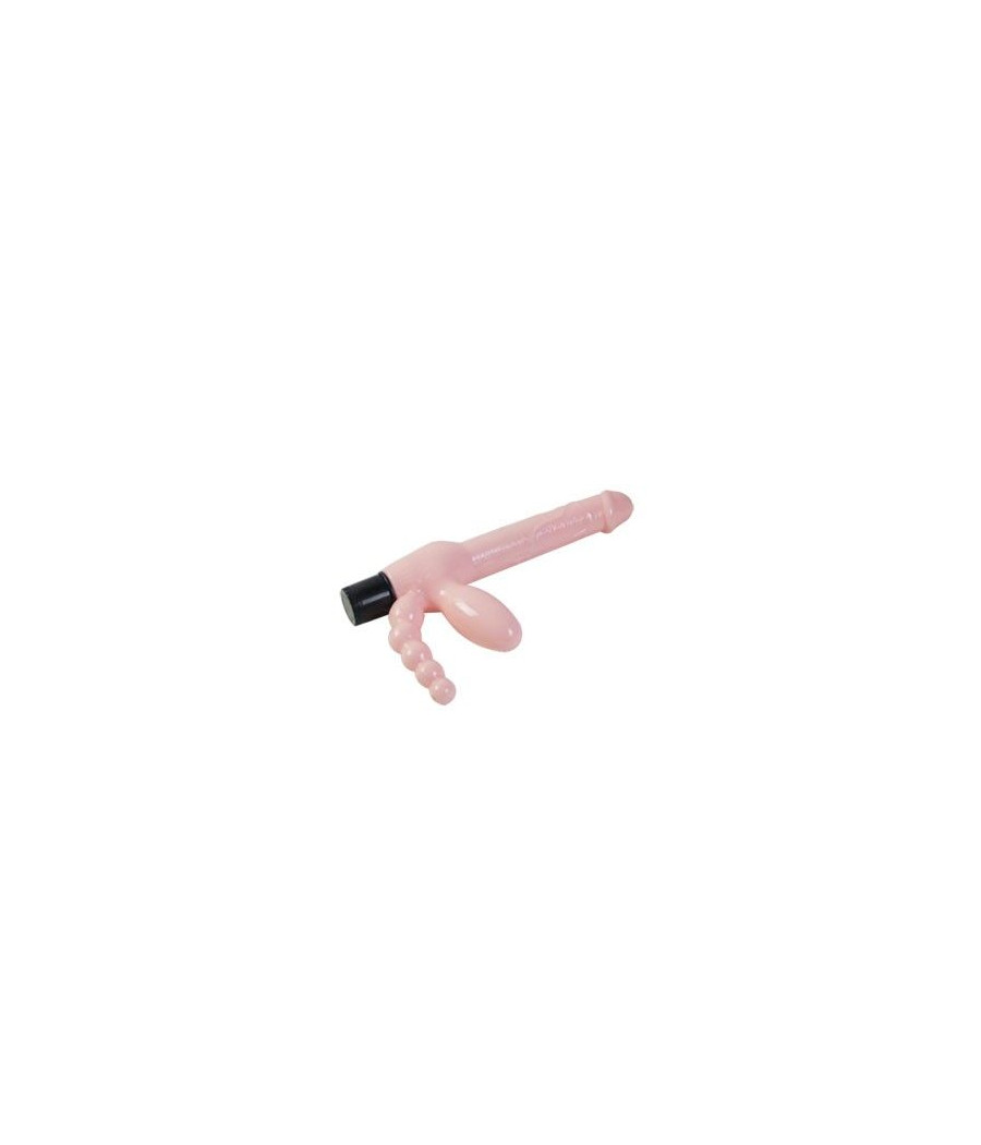 BAILE - ARNÉS SIN CUERDA TPR CON VIBRACIÓN Y ESTIMULACION ANAL 25.4 CM