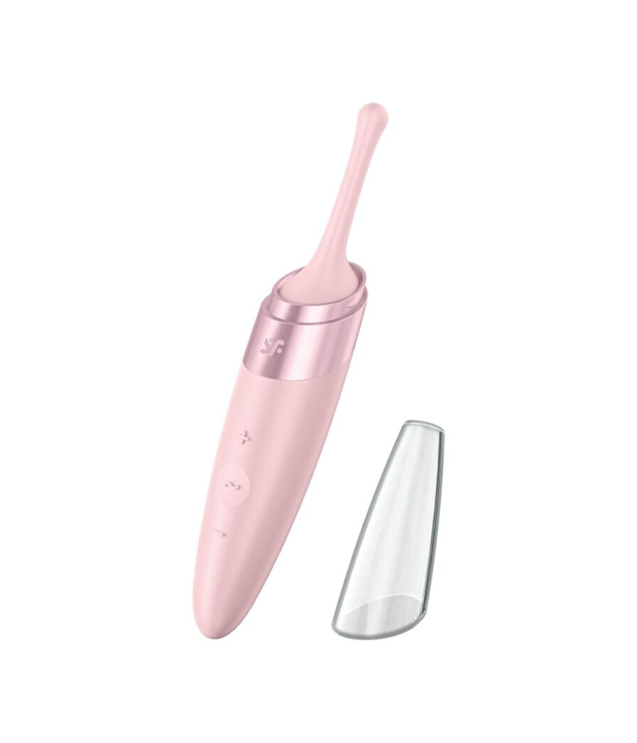 SATISFYER - TWIRLING DELIGHT CLIT TIP VIBRATOR PINK
