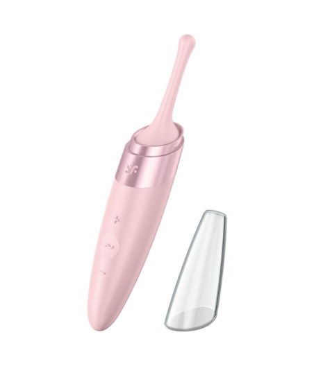 SATISFYER - ESTIMULADOR DE CLITÓRIS TWIRLING DELIGHT ROSA