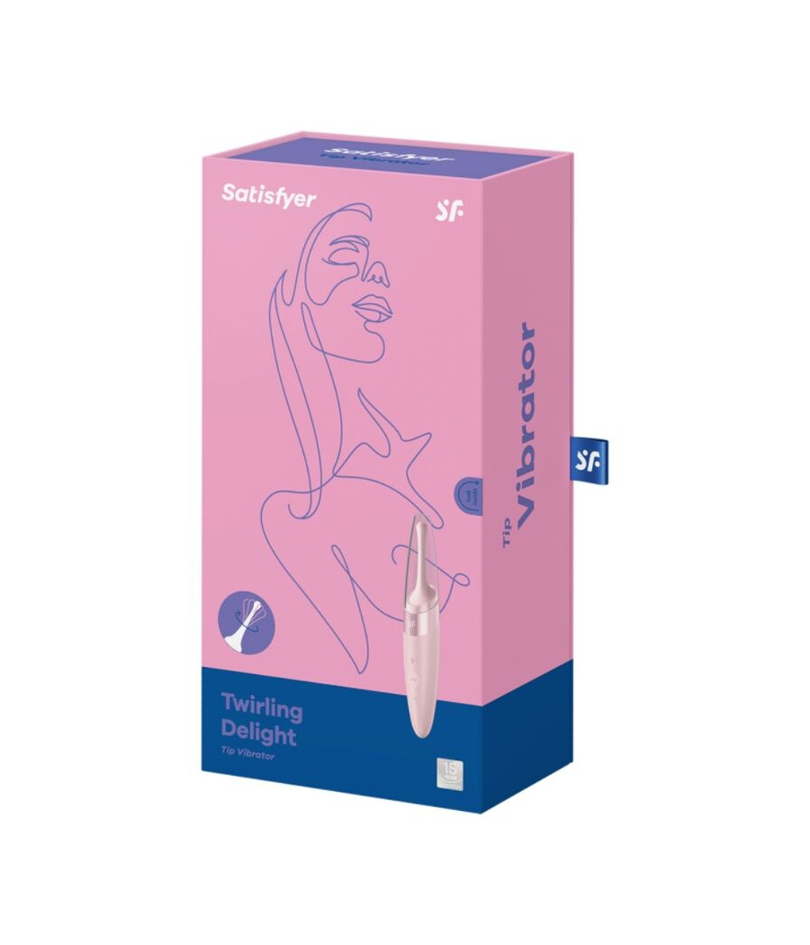 SATISFYER - ESTIMULADOR DE CLITÓRIS TWIRLING DELIGHT ROSA