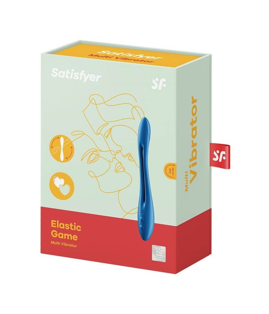 SATISFYER - ELASTIC GAME MULTI VIBRATOR BLAU
