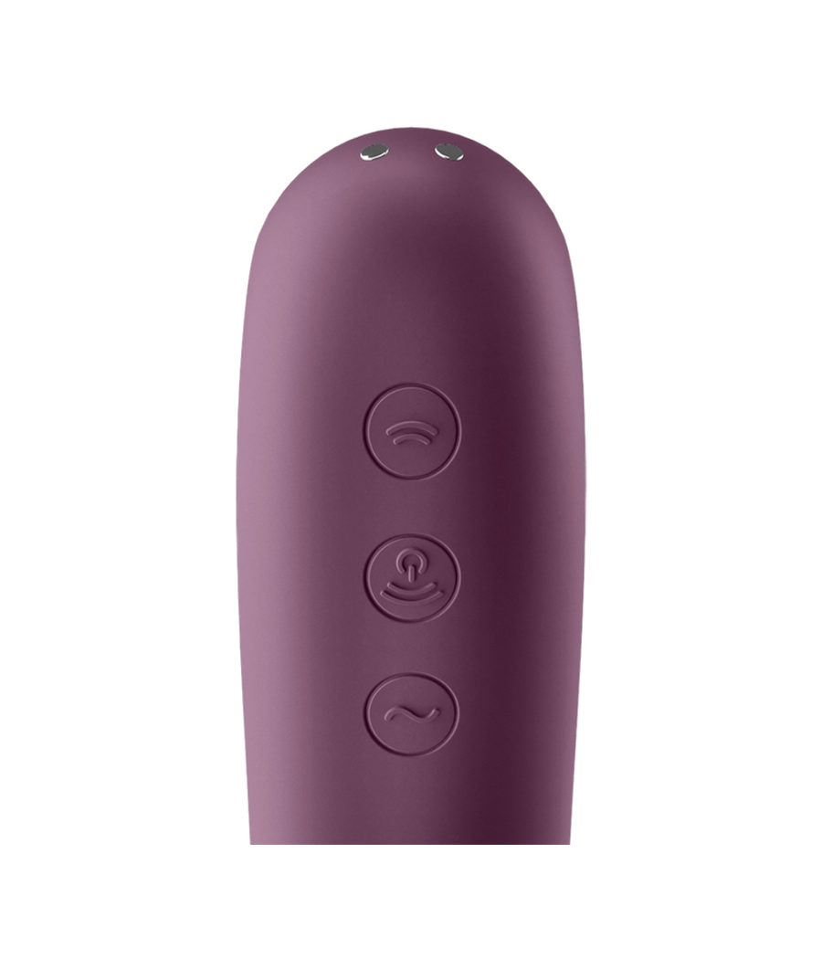 SATISFYER - DUAL KISS AIR PULSE VIBRATOR WEINROT