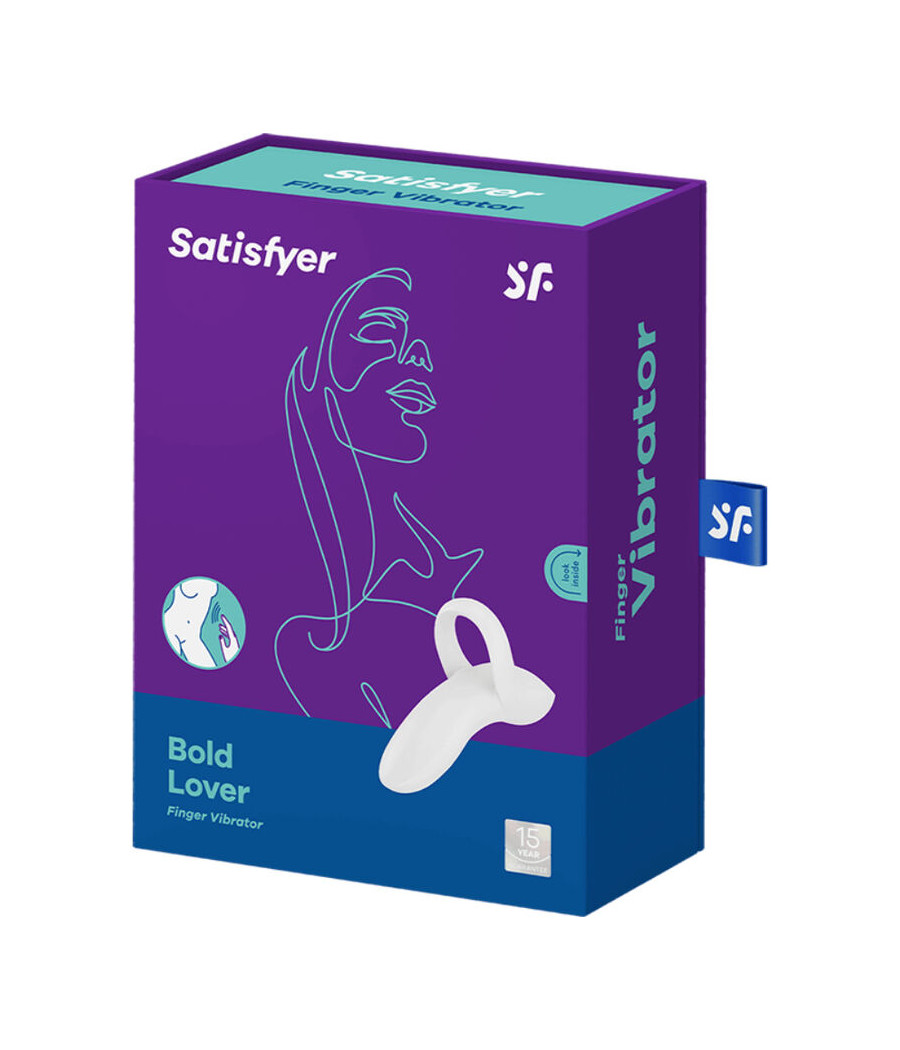 SATISFYER - VIBRADOR DE DEDO BOLD LOVER BRANCO