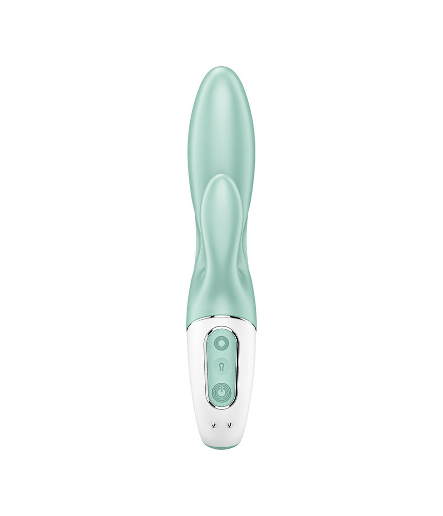 SATISFYER - AIR PUMP BUNNY 5+ APLICATIVO VIBRADOR DE COELHO INFLVEL VERDE