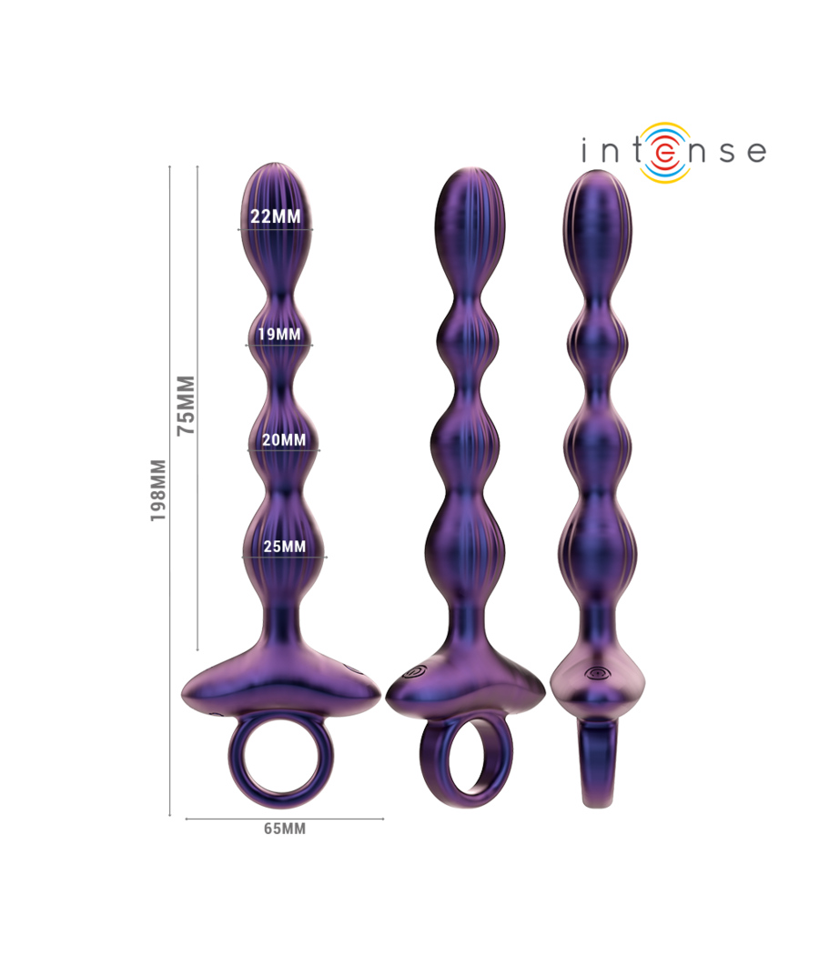 INTENSE - JACKIE VIBRATING ANAL PLUG MODELO 1 CONTROLE REMOTO