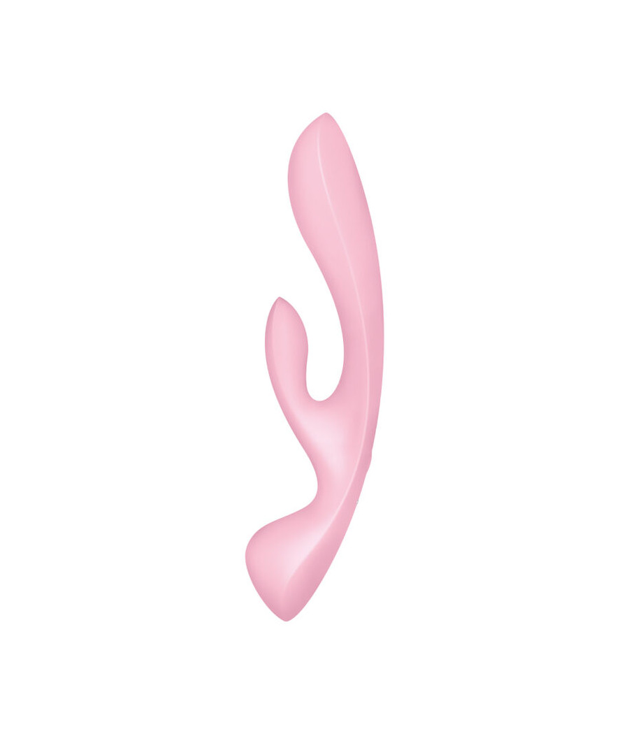 SATISFYER - VIBRAO HÍBRIDA TRIPLE OH ROSA