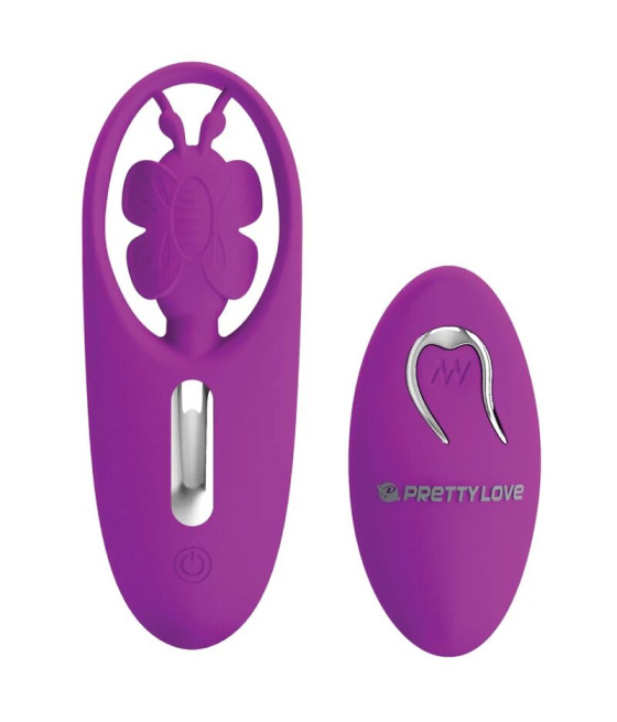 PRETTY LOVE - DANCING BUTTERFLY STIMULATOR FOR PANTIES WITH REMOTE CONTROL LILAC