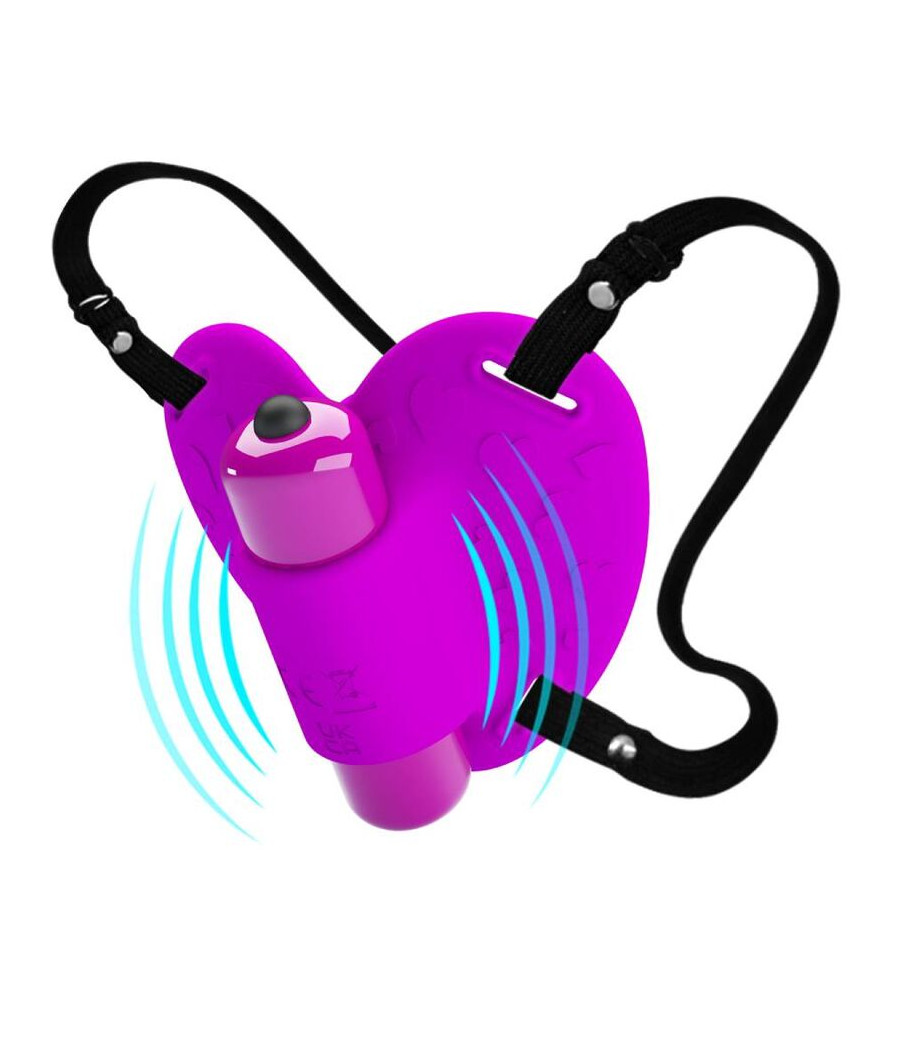 PRETTY LOVE - HEARTBEAT CLITORIS MASSAGER 10 VIBRATION MODES PURPLE