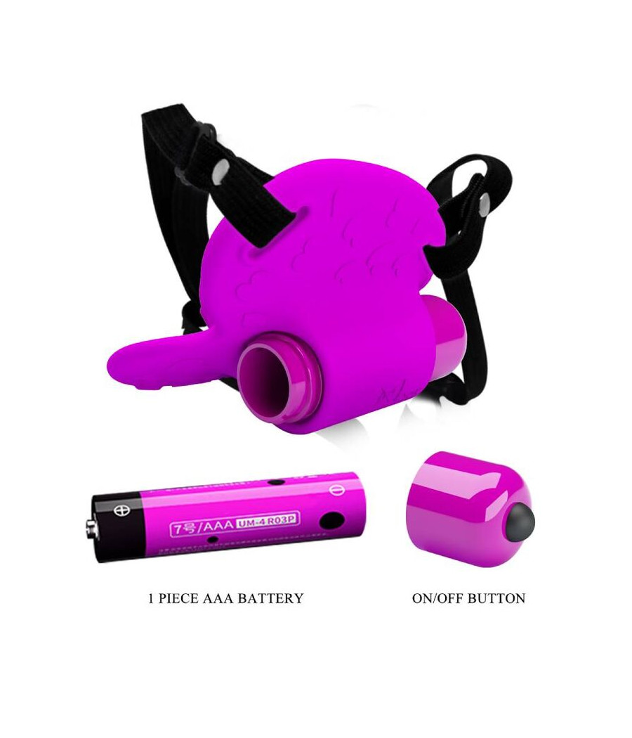 PRETTY LOVE - HEARTBEAT CLITORIS MASSAGER 10 VIBRATION MODES PURPLE