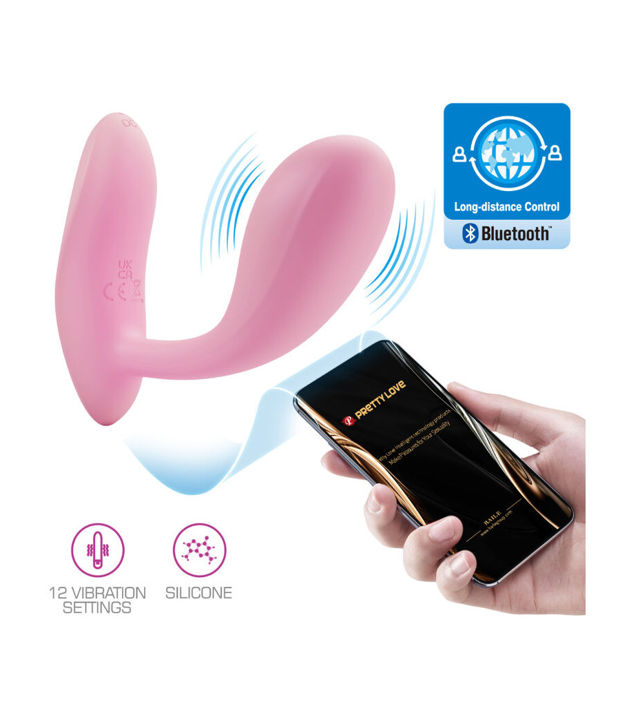 PRETTY LOVE - BAIRD G-SPOT 12 VIBRATIONEN WIEDERAUFLADBARE ROSA APP