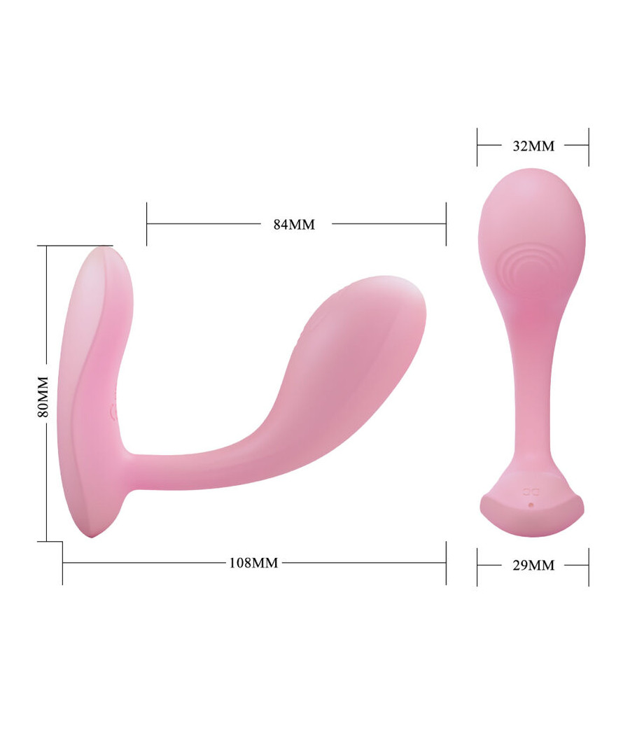 PRETTY LOVE - BAIRD G-SPOT 12 VIBRATIONEN WIEDERAUFLADBARE ROSA APP