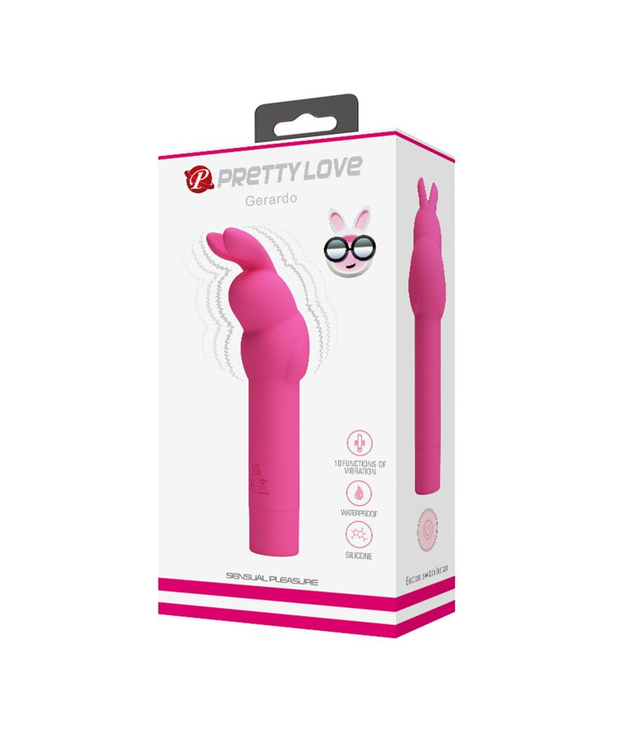 PRETTY LOVE - GERARDO FUSCHIA RABBIT SILICONE VIBRATOR
