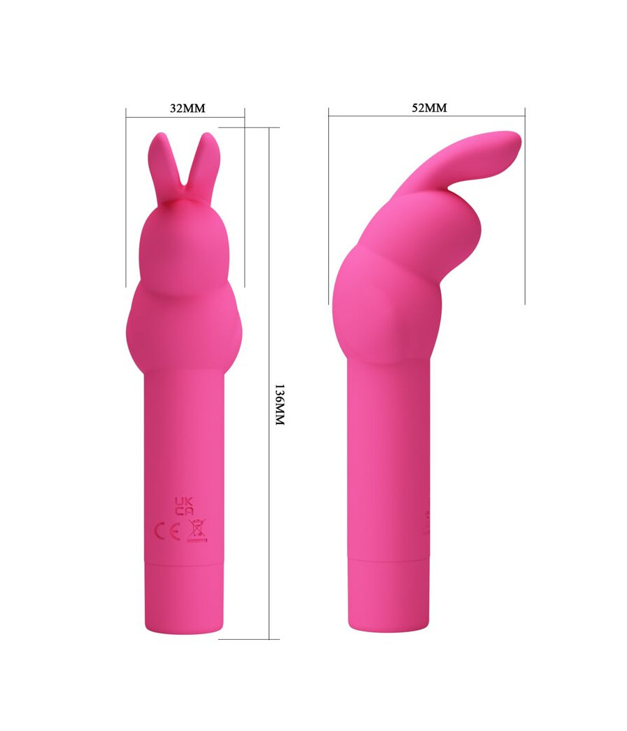 PRETTY LOVE - VIBRATEUR EN SILICONE GERARDO FUSCHIA RABBIT