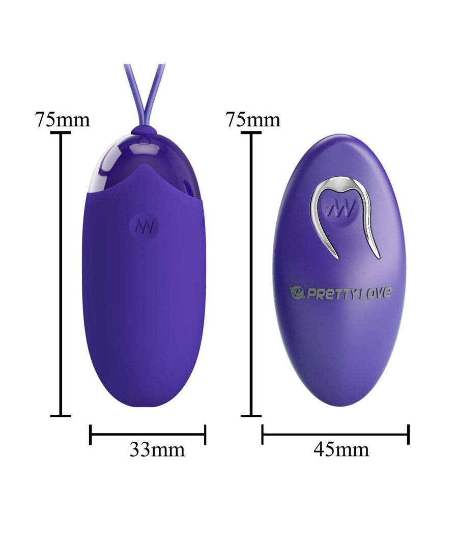 PRETTY LOVE - BERGER YOUTH OVO VIBRATÓRIO COM CONTROLO REMOTO VIOLETA