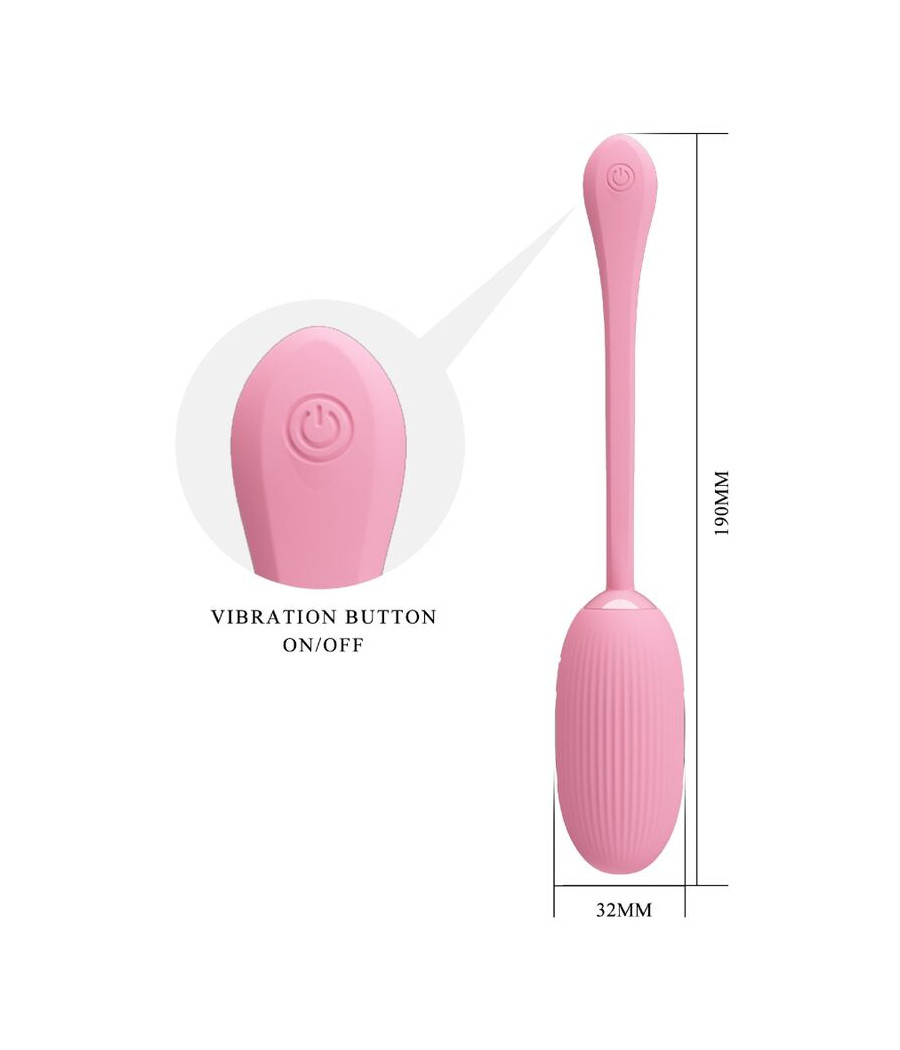 PRETTY LOVE - DOREEN HUEVO VIBRADOR RECARGABLE ROSA