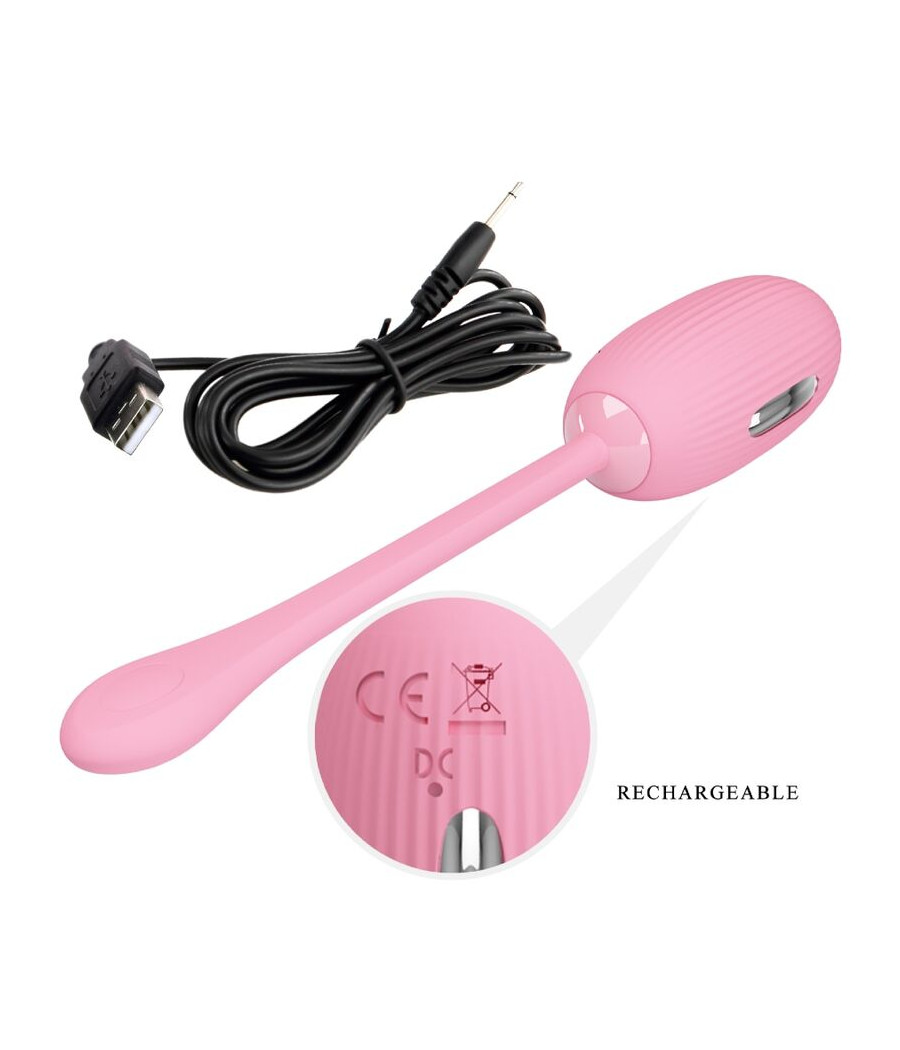 PRETTY LOVE - DOREEN PINK RECHARGEABLE VIBRATING EGG