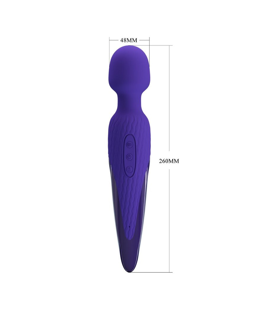 PRETTY LOVE - ANTONY YOUTH WAND VIBRATOR VIOLET HEAT EFFECT