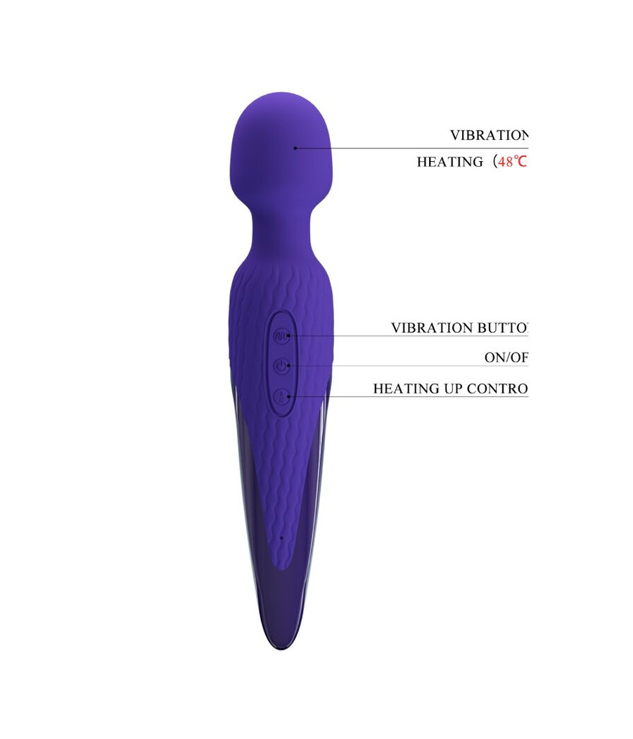 PRETTY LOVE - ANTONY YOUTH WAND VIBRATOR VIOLET HEAT EFFECT