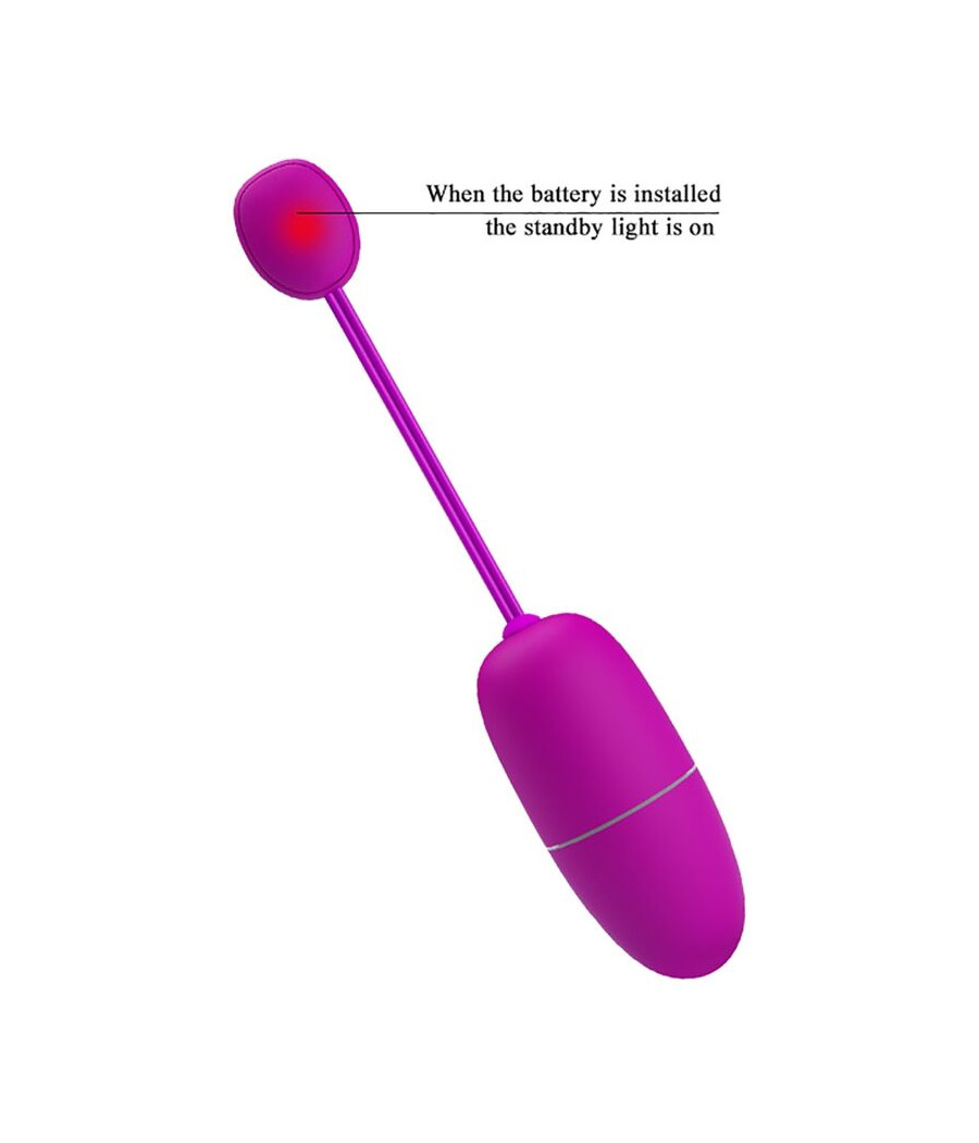 PRETTY LOVE - OVO VIBRANTE NINFA APP CONTROLADO ROXO