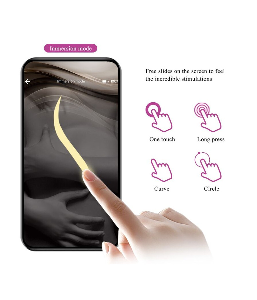 PRETTY LOVE - NINFA UOVO VIBRANTE APP CONTROLLATO VIOLA