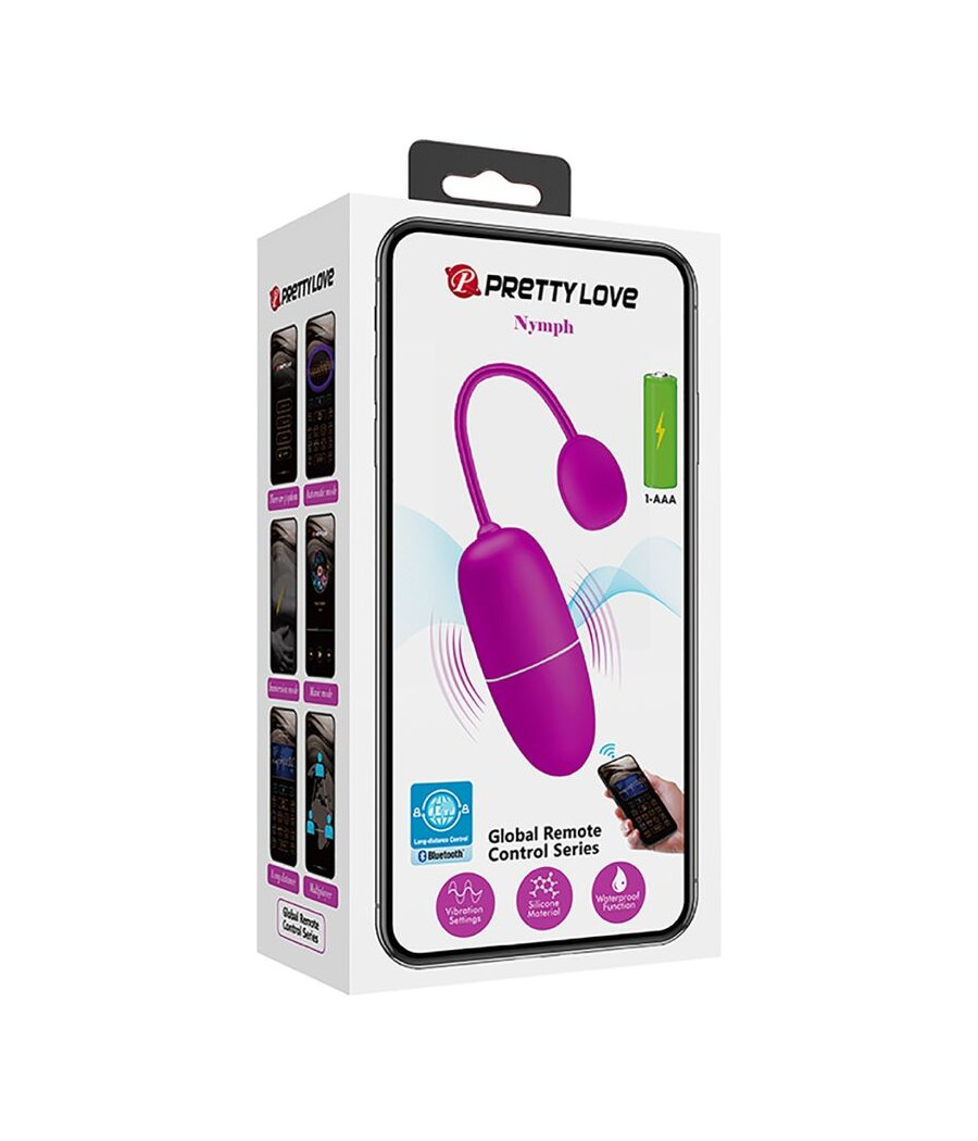PRETTY LOVE - NYMPH VIBRATING EGG APP CONTROLLED PURPLE