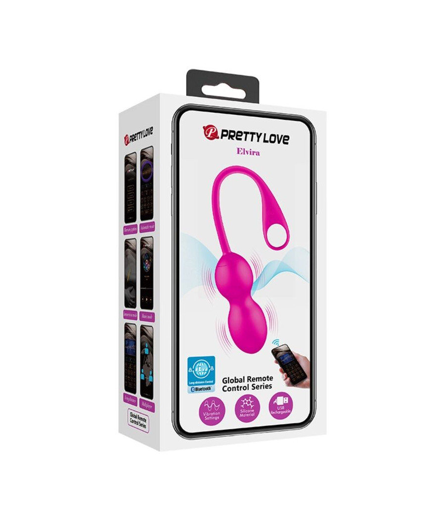PRETTY LOVE - ELVIRA PINK WIEDERAUFLADBARE VIBRIERBLLE