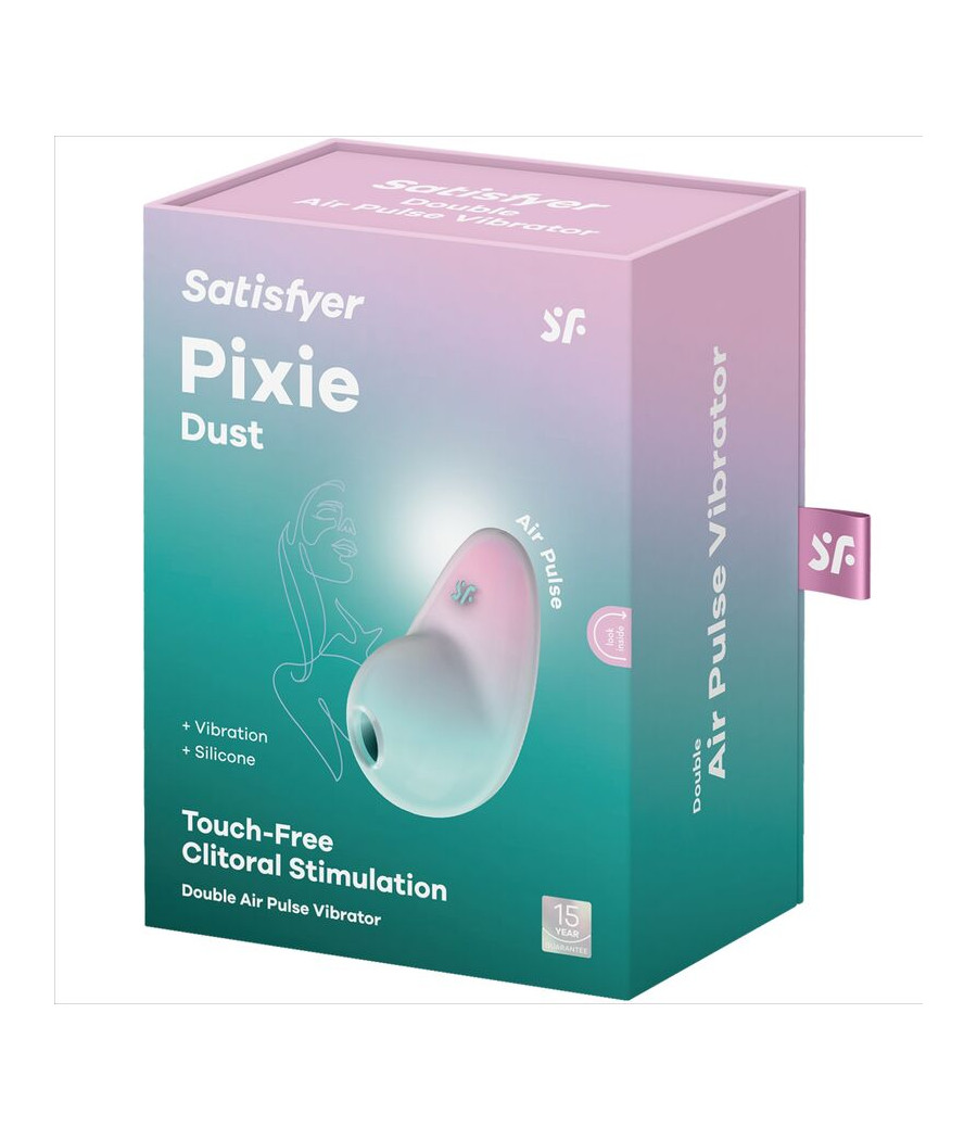 SATISFYER - STIMULATEUR PIXIE DUST BLEU AIR PLUSE