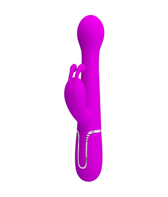 PRETTY LOVE - VIBRADOR DEJON COELHO 3 EM 1 MULTIFUNO VIOLETA