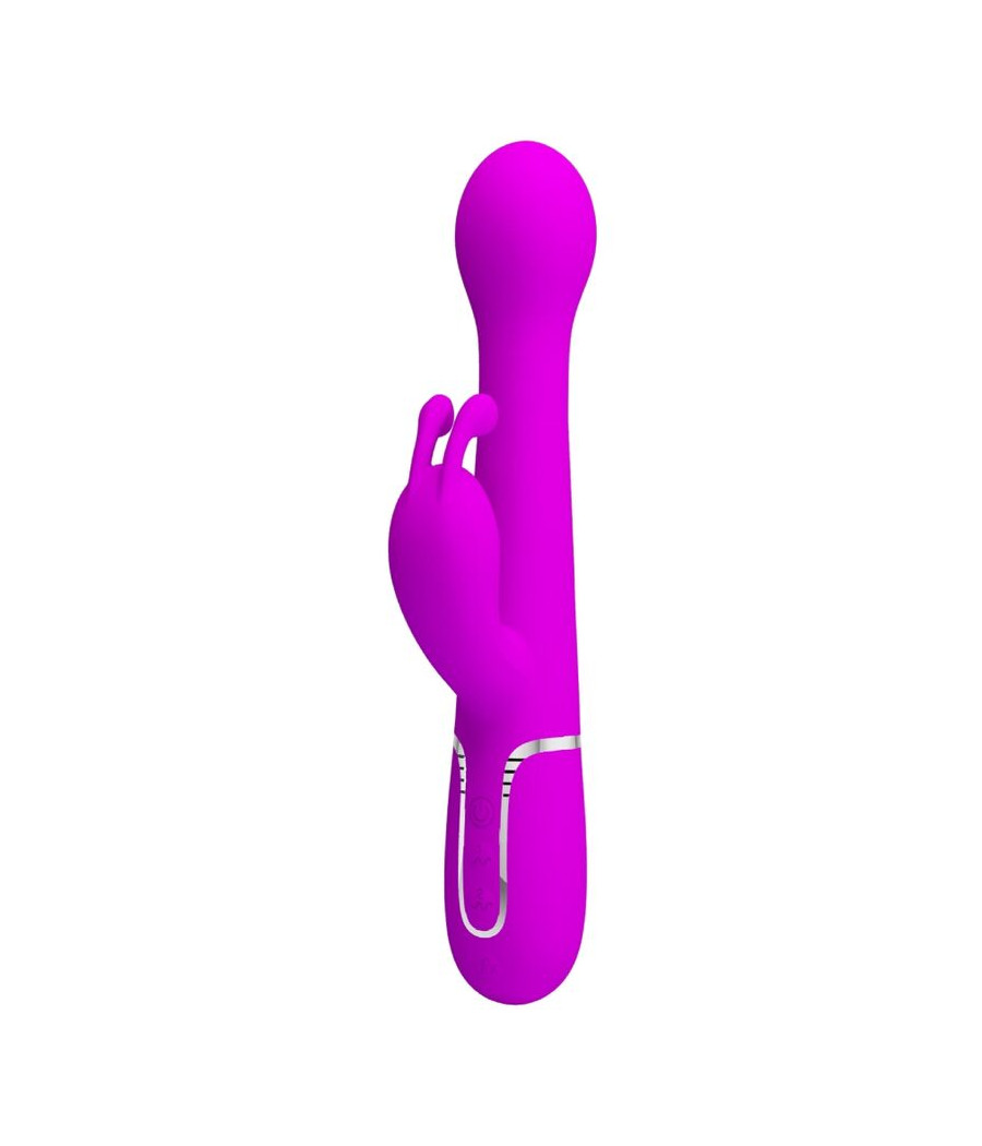PRETTY LOVE - VIBRADOR DEJON COELHO 3 EM 1 MULTIFUNO VIOLETA
