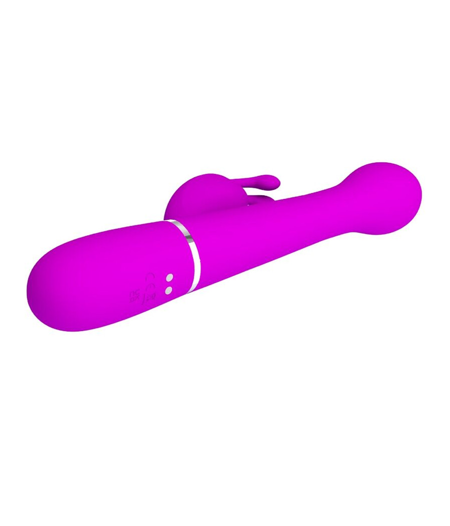 PRETTY LOVE - VIBRADOR DEJON COELHO 3 EM 1 MULTIFUNO VIOLETA