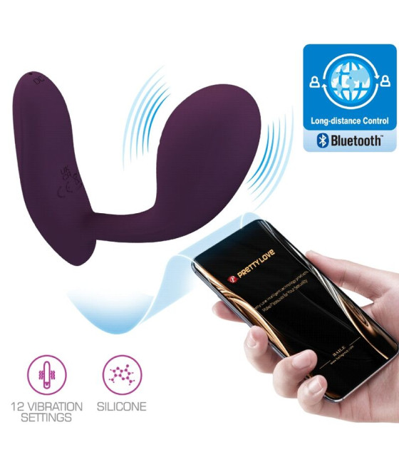 PRETTY LOVE - BAIRD G-SPOT 12 VIBRAZIONI RICARICABILE APP LILA