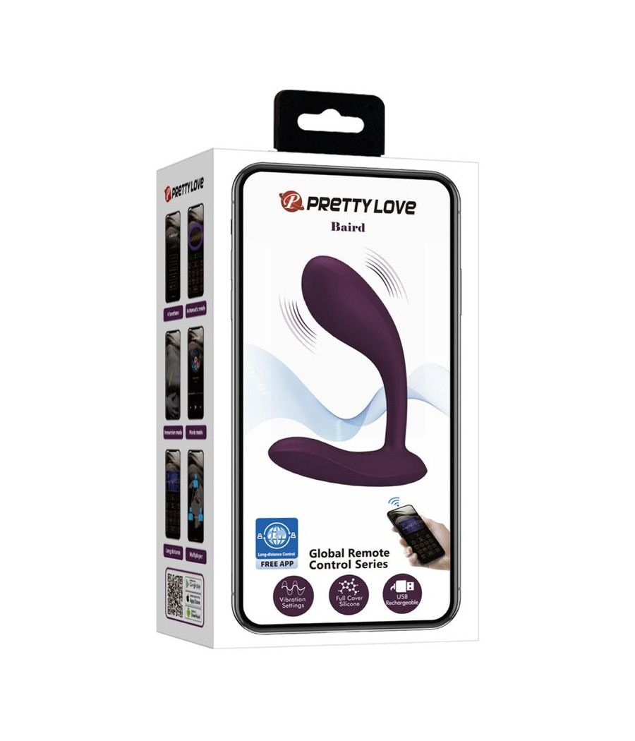 PRETTY LOVE - BAIRD G-SPOT 12 VIBRATIONEN WIEDERAUFLADBAR LILA APP