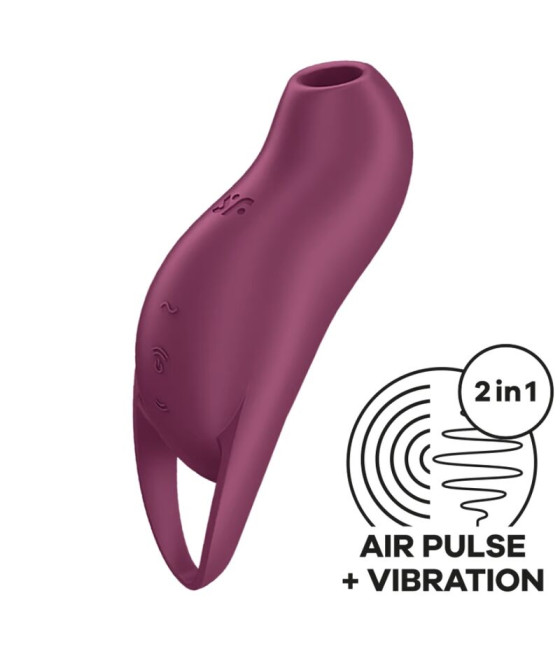 SATISFYER - POCKET PRO 1 ESTIMULADOR DE CLITÓRIS GARNET