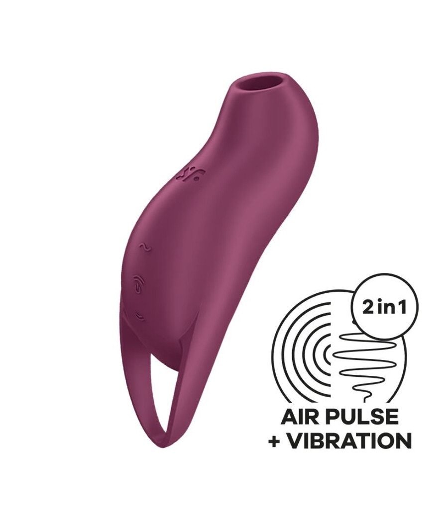 SATISFYER - POCKET PRO 1 ESTIMULADOR CLÍTORIS GRANATE