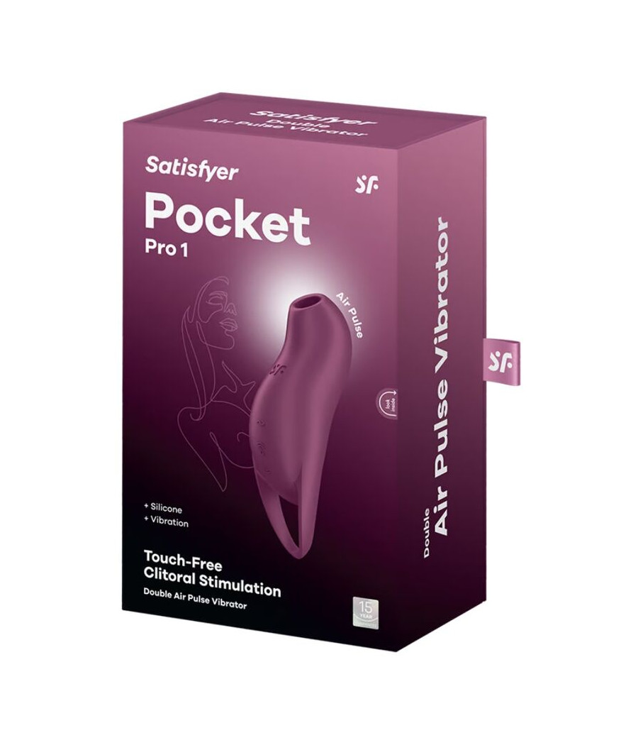 SATISFYER - POCKET PRO 1 STIMOLATORE CLITORIDE GRANATO