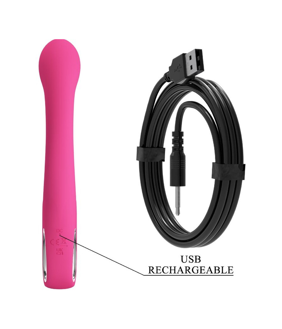 PRETTY LOVE - VIBRATEUR FRITZ RABBIT 12 VIBRATIONS ROSE