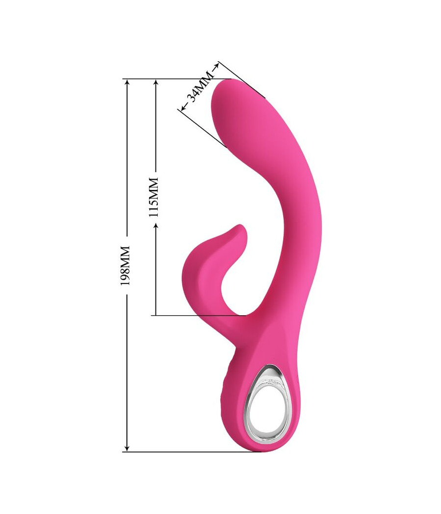 PRETTY LOVE - FRITZ RABBIT VIBRATOR 12 VIBRATIONEN ROSA