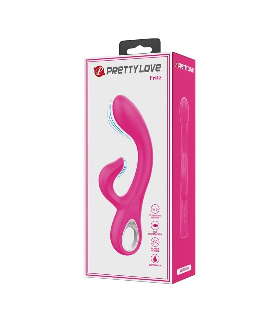 PRETTY LOVE - FRITZ RABBIT VIBRATOR 12 VIBRATIONEN ROSA