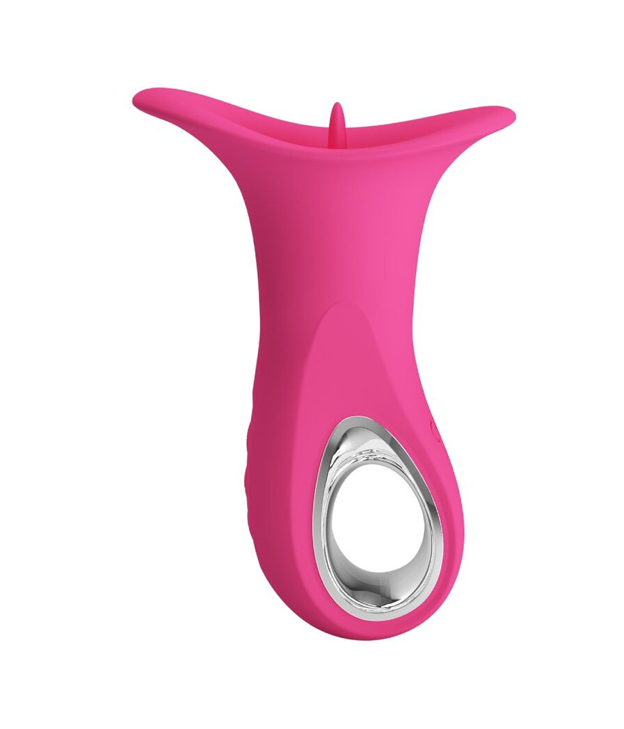 PRETTY LOVE - CLYDE VIBRATORE ORALE LINGUA VIBRANTE 12 VIBRAZIONI ROSA