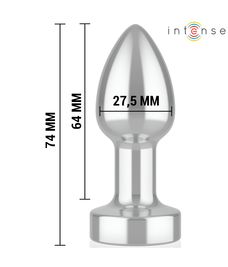 INTENSE - ANAL PLUG 10 VIBRATIONEN METALL MIT FERNBEDIENUNG S