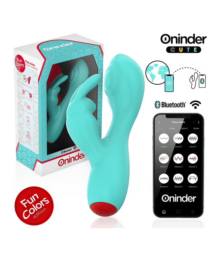 ONINDER CUTE - LOVE BUNNY VIBRADOR PUNTO G Y CLÍTORIS - APP MUNDIAL GRATUITA