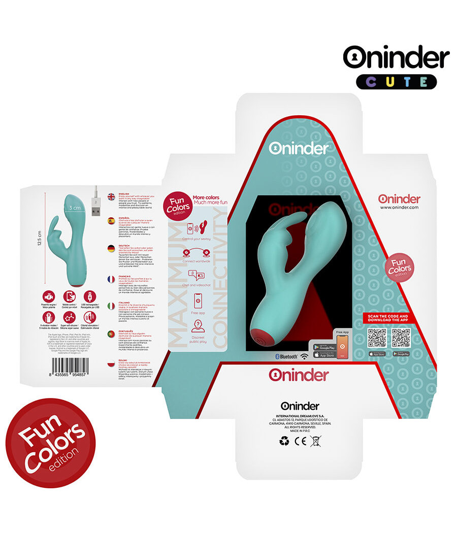ONINDER CUTE - LOVE BUNNY G-SPOT CLITORAL VIBRATOR - FREE WORLDWIDE APP