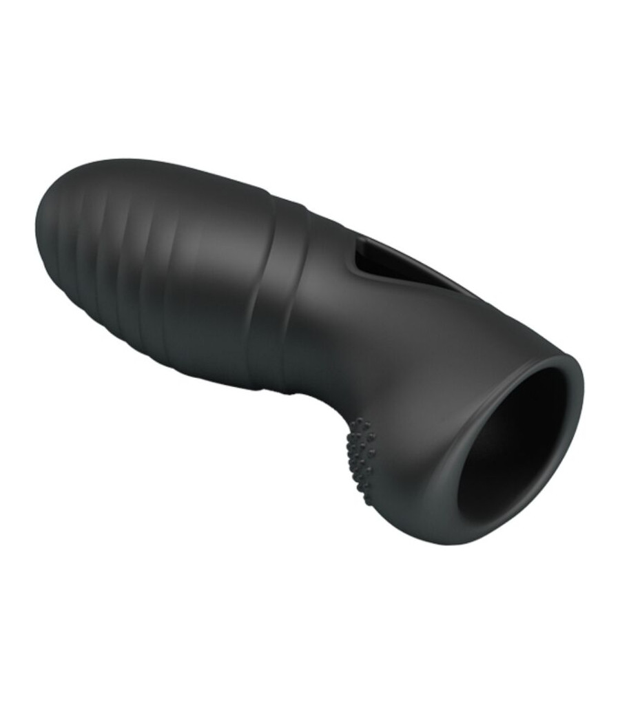 PRETTY LOVE - VIBRATORE DA DITO IN SILICONE ALAN NERO