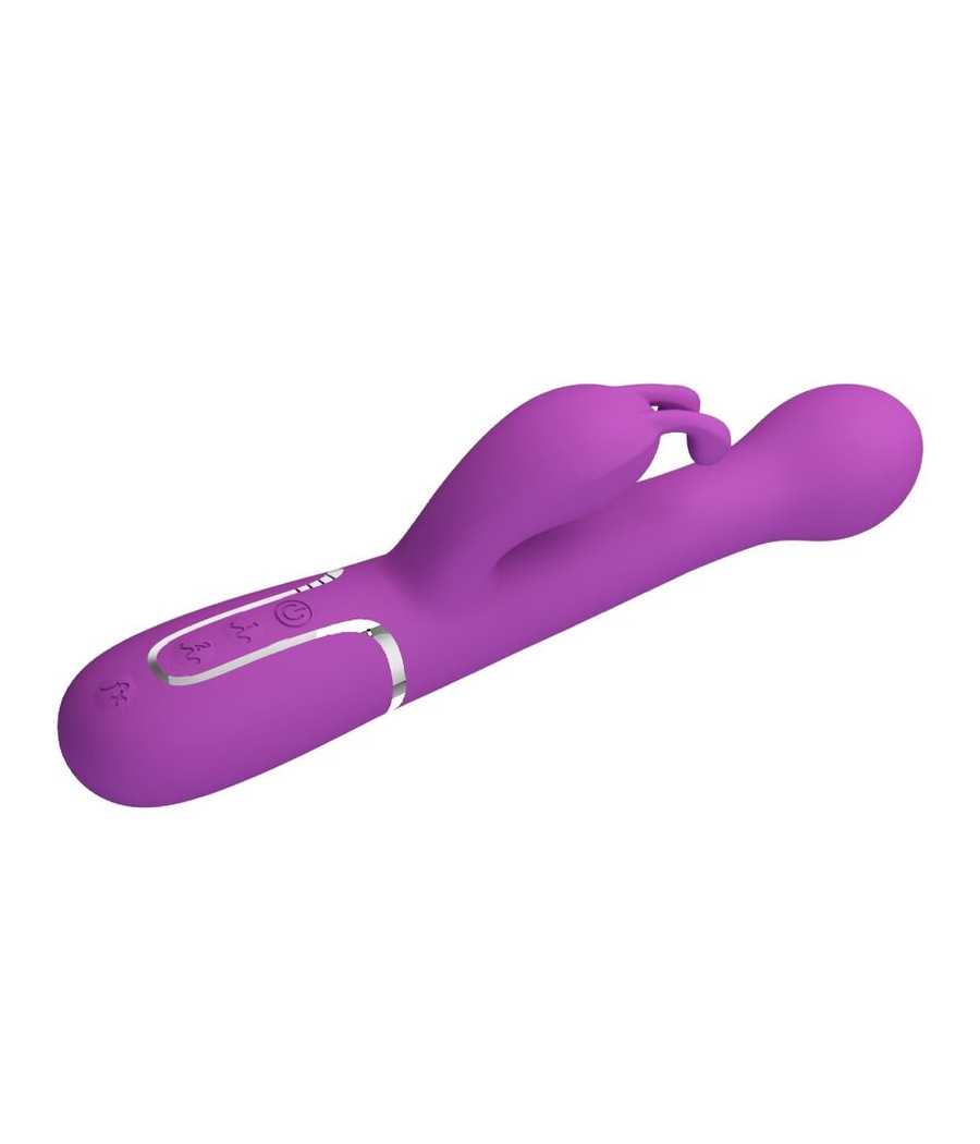 PRETTY LOVE - DEJON 3 IN 1 MULTIFUNZIONE VIBRATORE CONIGLIO VIOLA