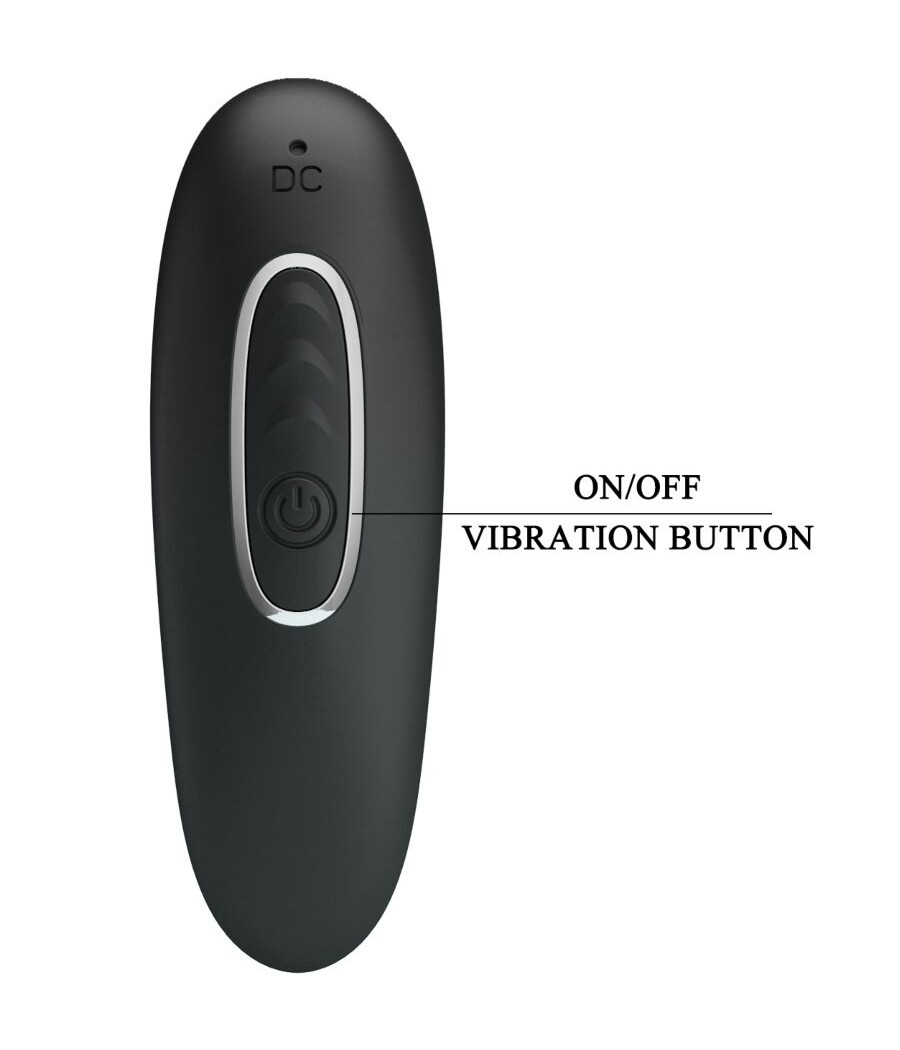 PRETTY LOVE - CORBAN VIBRATORE ANALE 10 VIBRAZIONI NERO