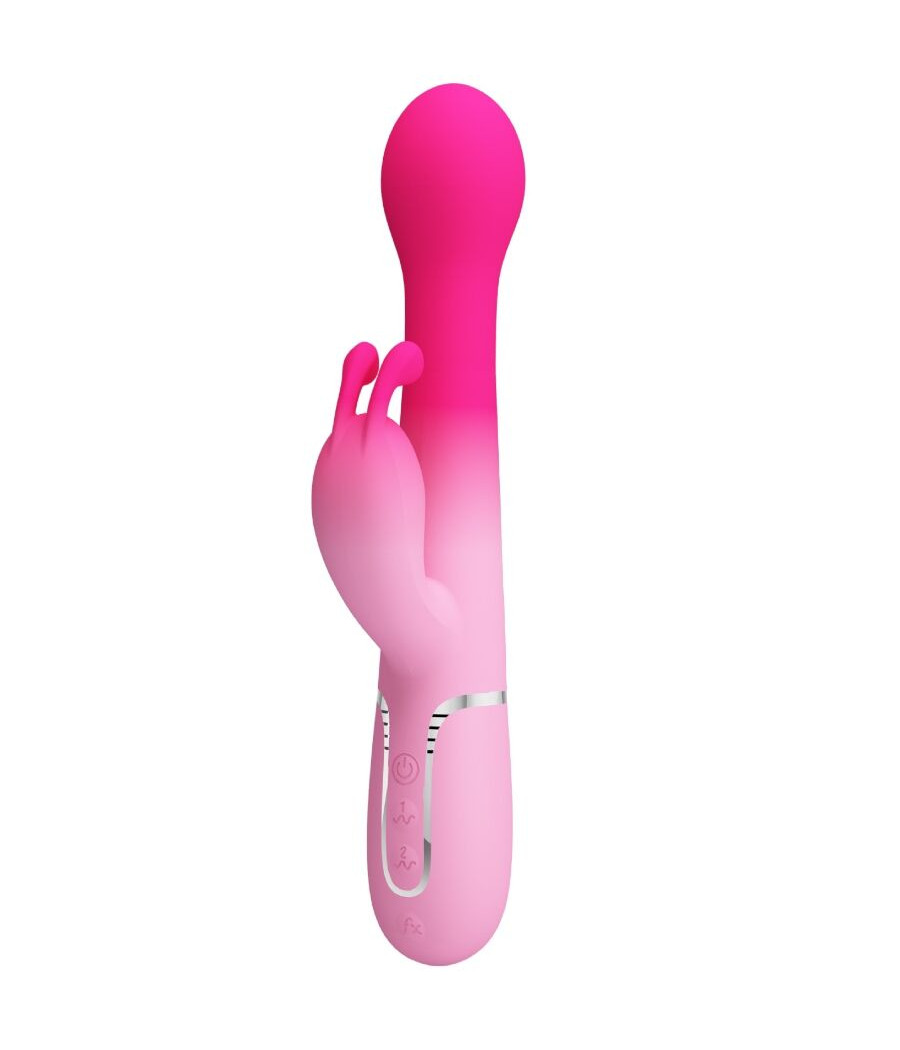 PRETTY LOVE - DEJON 3 EM 1 MULTIFUNCIONAL RABBIT VIBRADOR ROSA